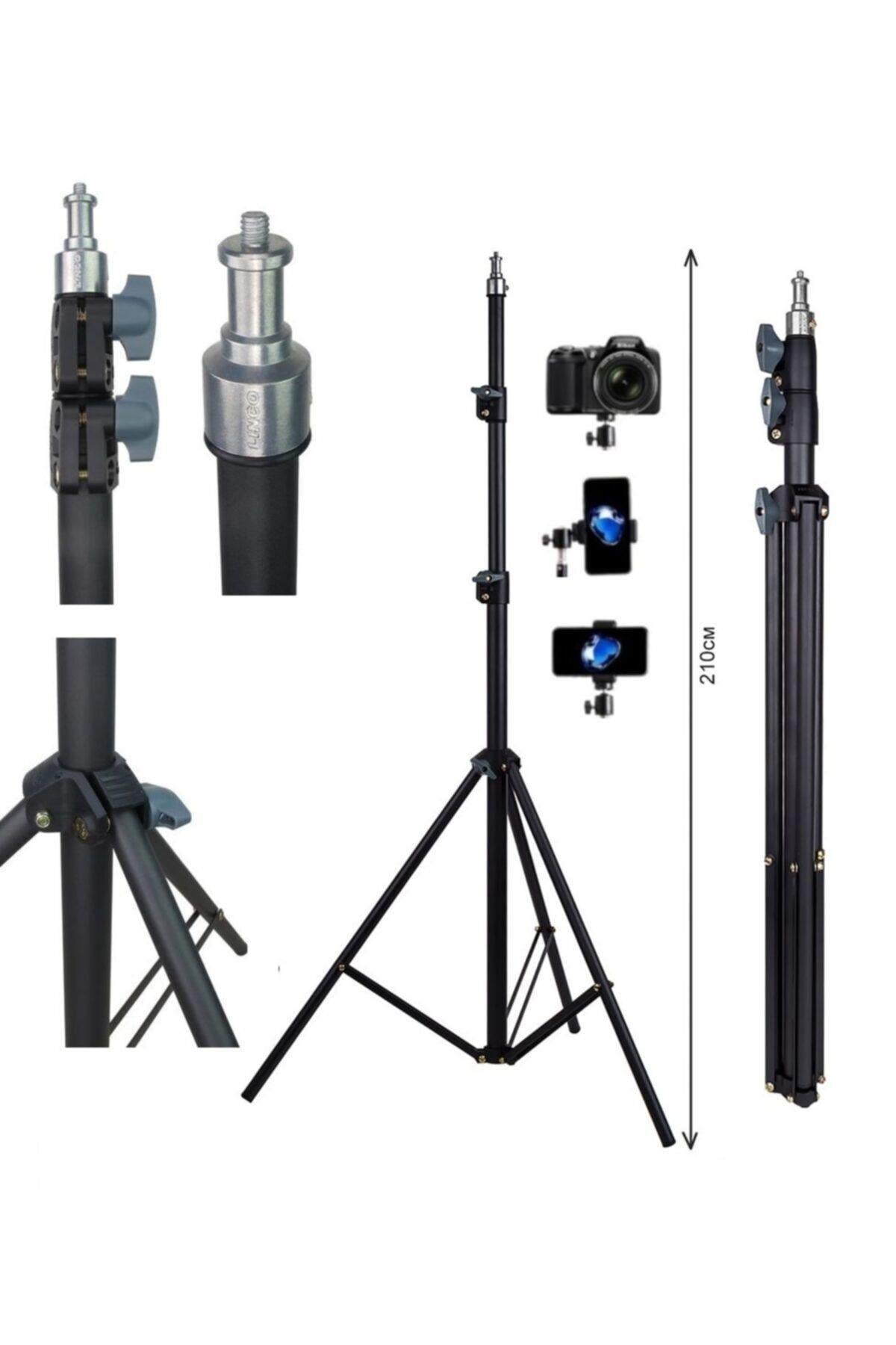Güçlendirilmiş Profesyonel Alüminyum Döküm Tripod Ağırlık Dayanıklı Ringlight 21-18 Inç Standı