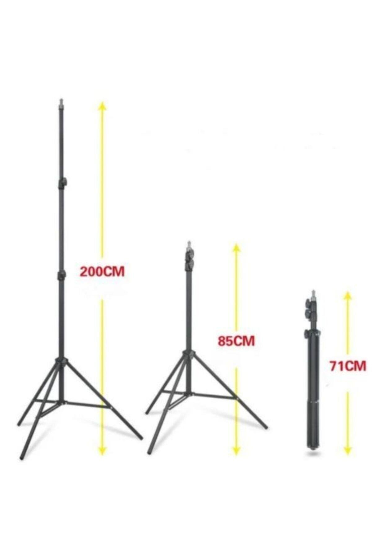 Güçlendirilmiş Profesyonel Alüminyum Döküm Tripod Ağırlık Dayanıklı Ringlight 21-18 Inç Standı