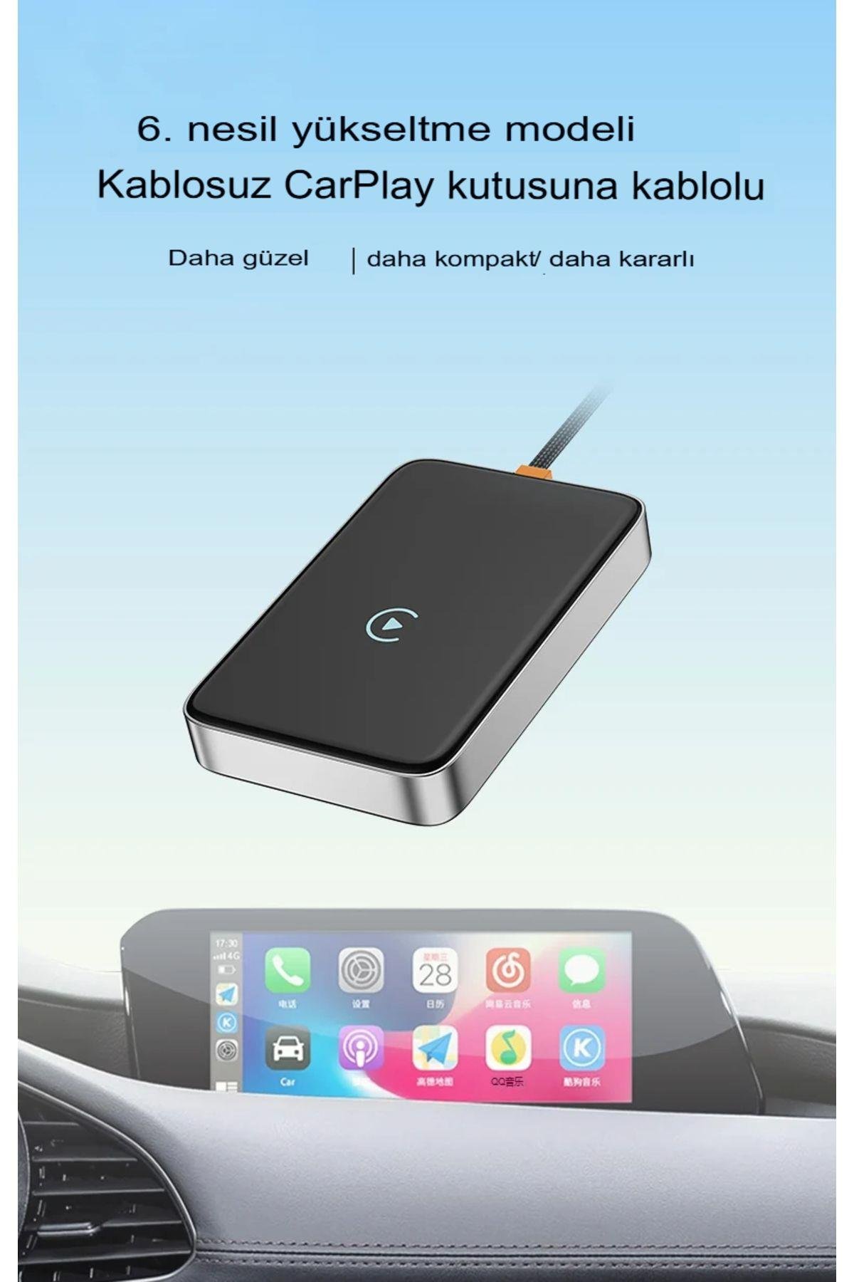 İphone Apple Android Ve uyumlu CarPlay Kablosuz Wireless Carplay Çevirici