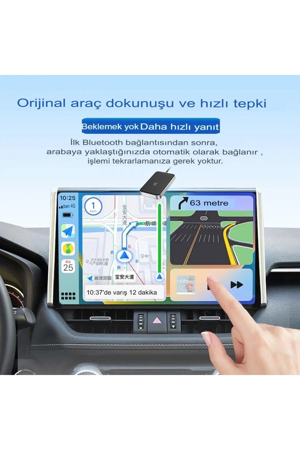 İphone Apple Android Ve uyumlu CarPlay Kablosuz Wireless Carplay Çevirici