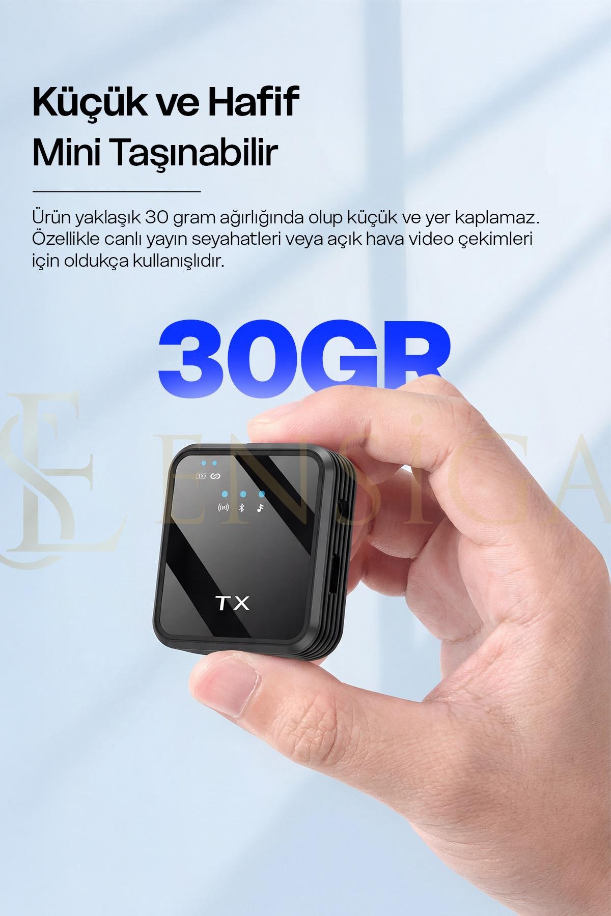 Kablosuz 2'li Yaka Mikrofonu ile Profesyonel Ses Kalitesi 3in1