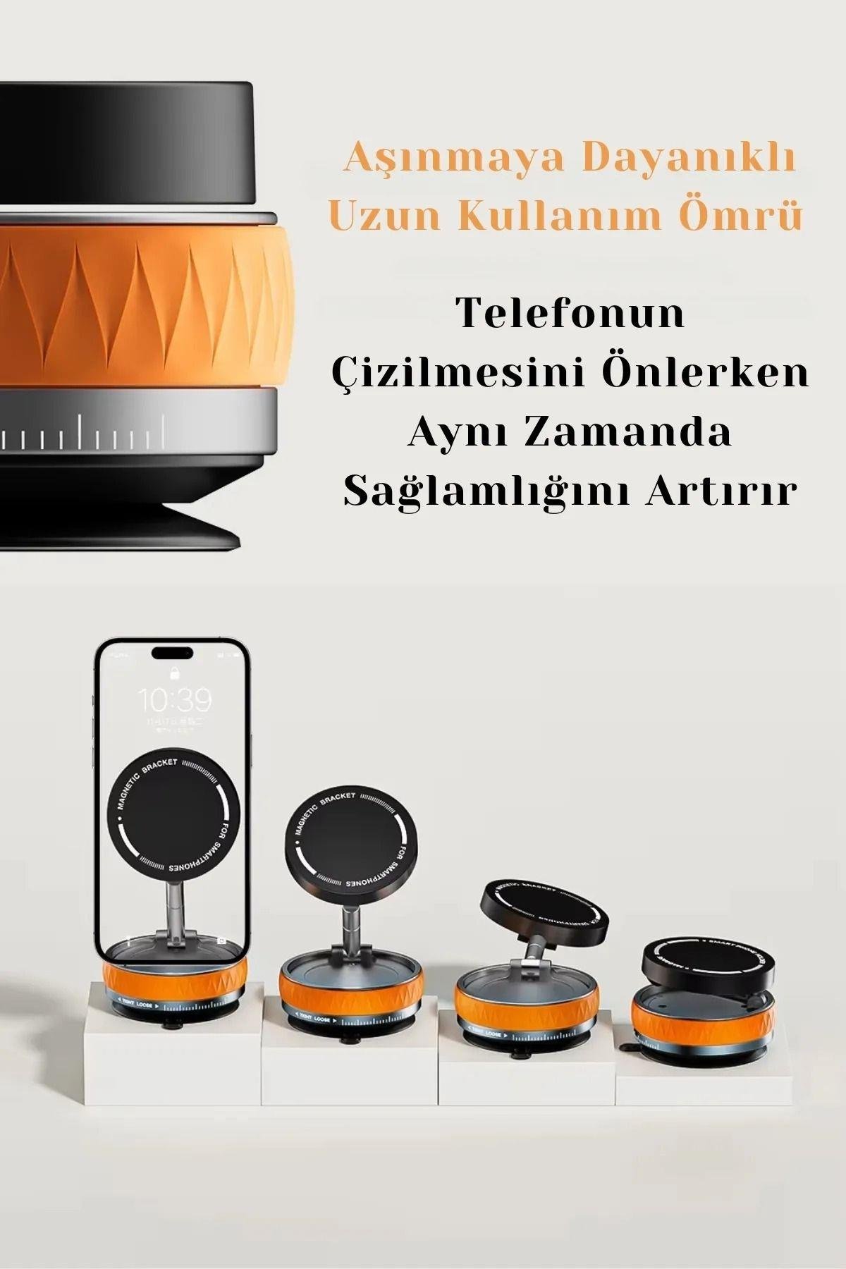 Kablosuz Araç İçi Cep Telefonu Tutucu Araç içi Montaj Süper Güçlü Vakumlu Manyetik Telefon Tutuc