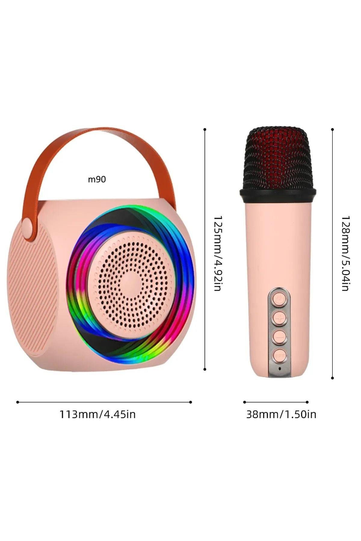 Kareoke Mikrofonlu Eğlenceli Parti İçin Bluetooth Özellikli Hoperlör