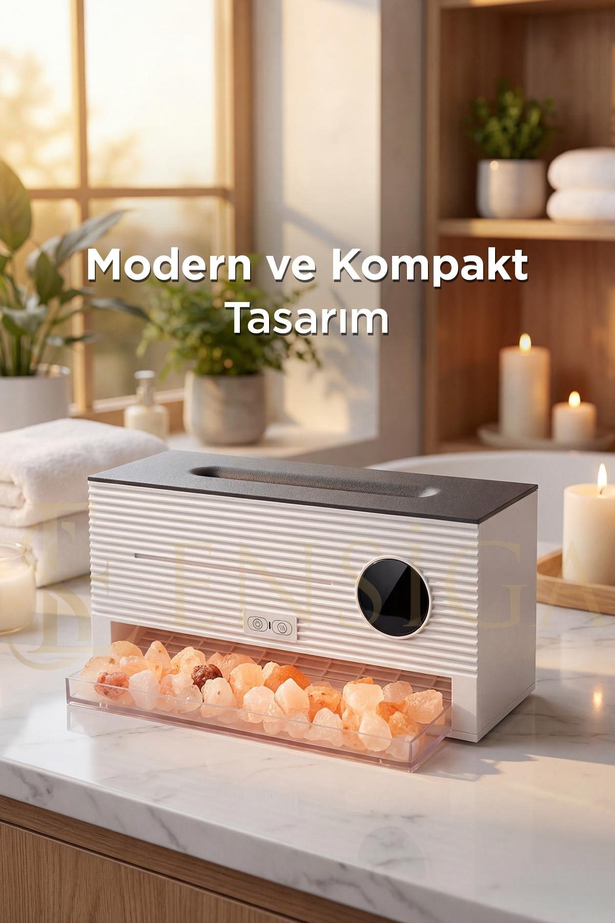 LED Alev Efektli Ultrasonik Hava Nemlendirici & Aroma Difüzör
