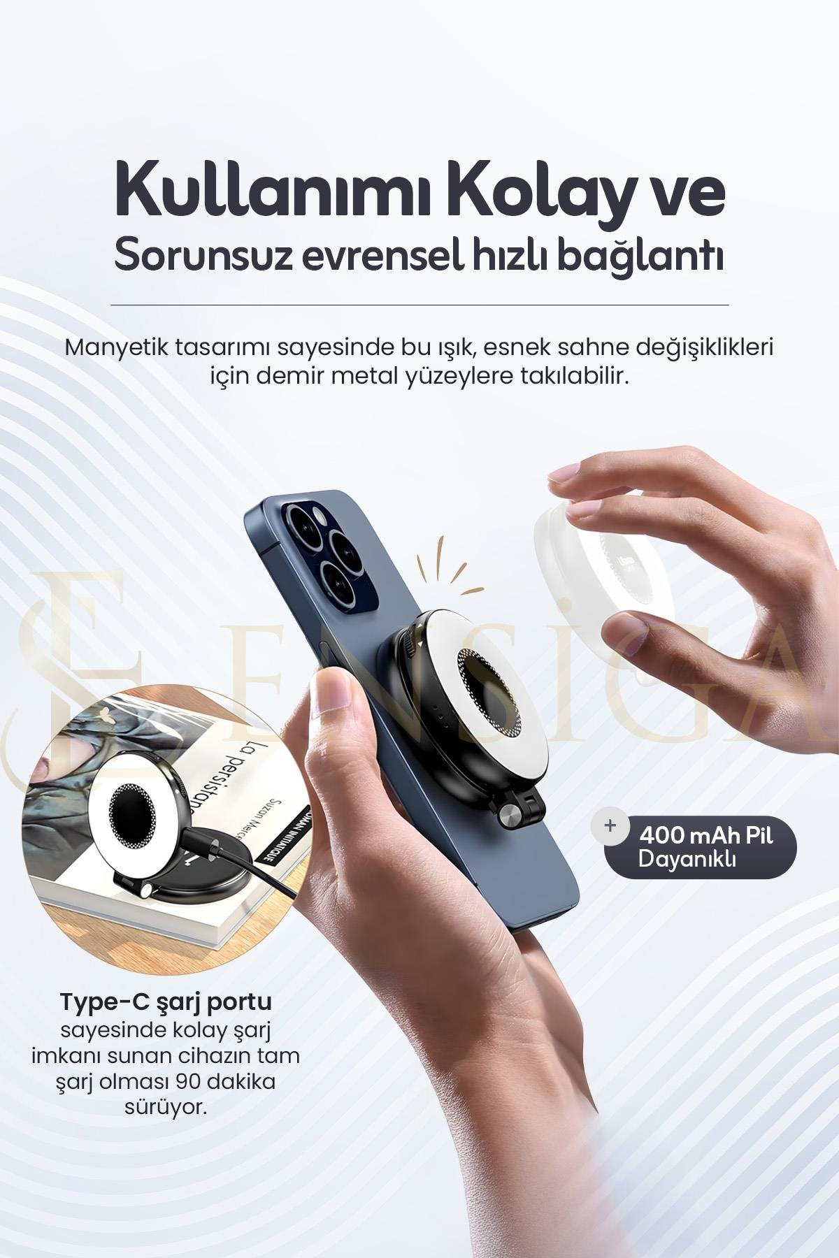 LED Selfie Ring Light Telefon Selfie Işığı