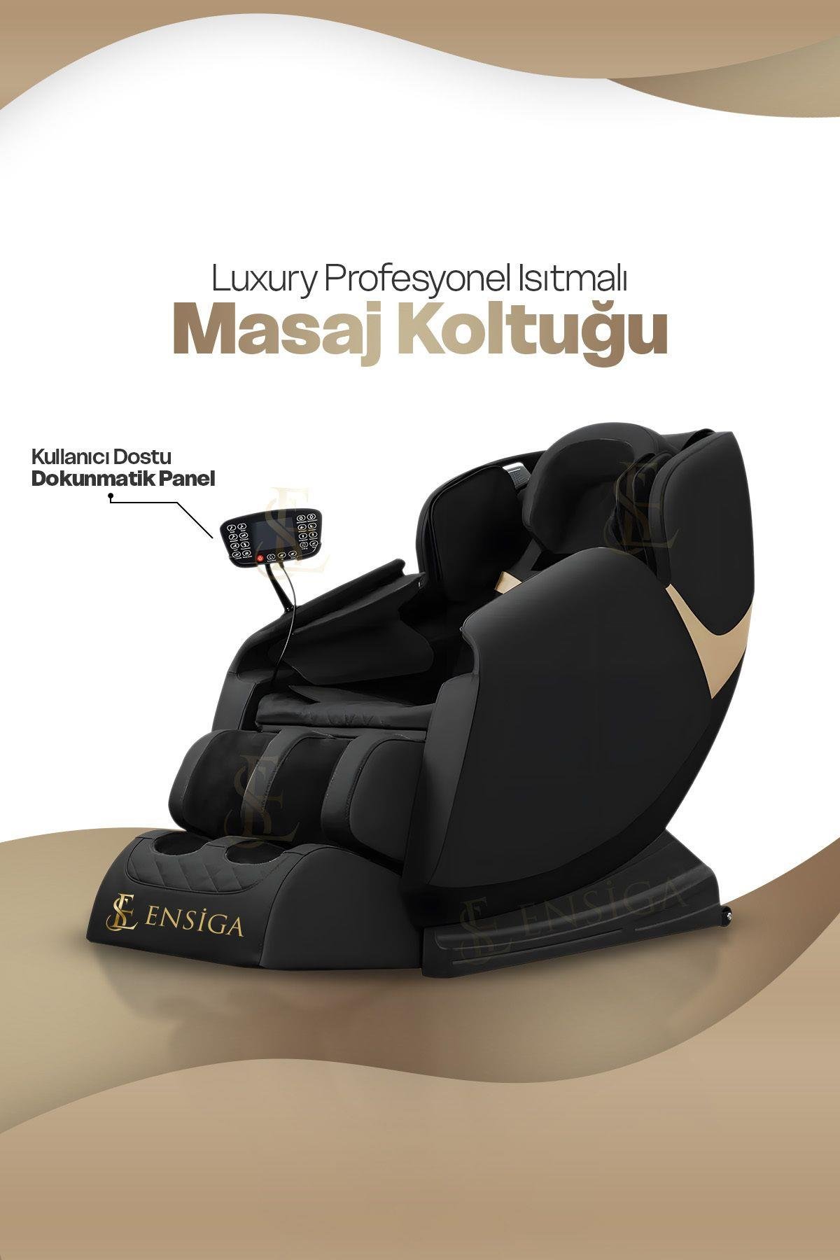 Luxury Profesyonel Isıtmalı Masaj Koltuğu Tüm Vucud Bel Sırt Kol Omuz Kalça Boyun Kafa Masajı