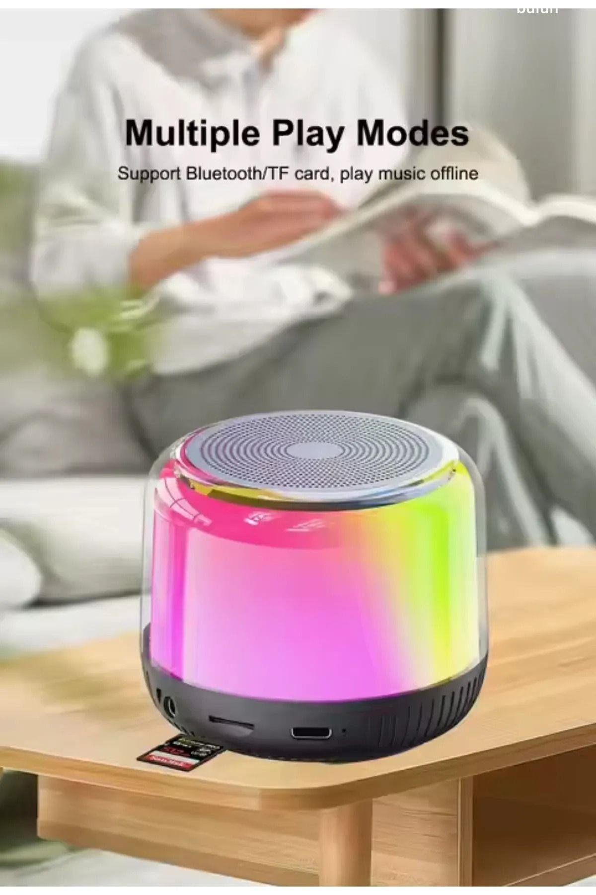 MagSafe Şarj Stantlı Kablosuz RGB Hoparlör