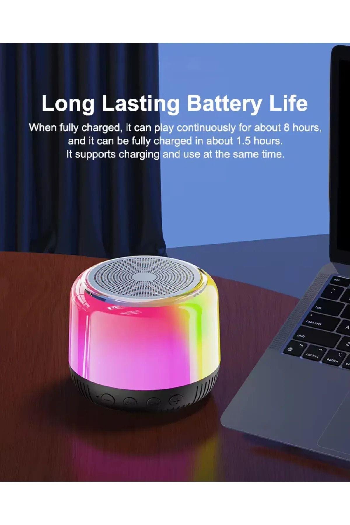 MagSafe Şarj Stantlı Kablosuz RGB Hoparlör