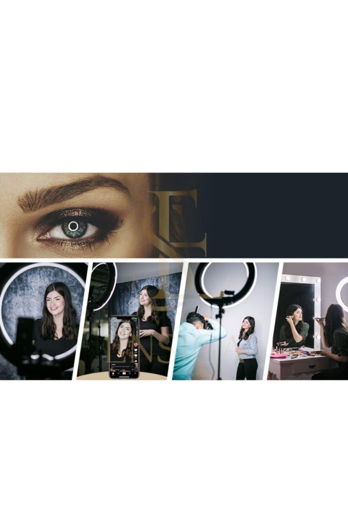 Megalux 18 Inç Ring Light Youtuber Makyaj Güzellik 5500k 48w Kuaför Kit Çantalı Ve Kumandalı