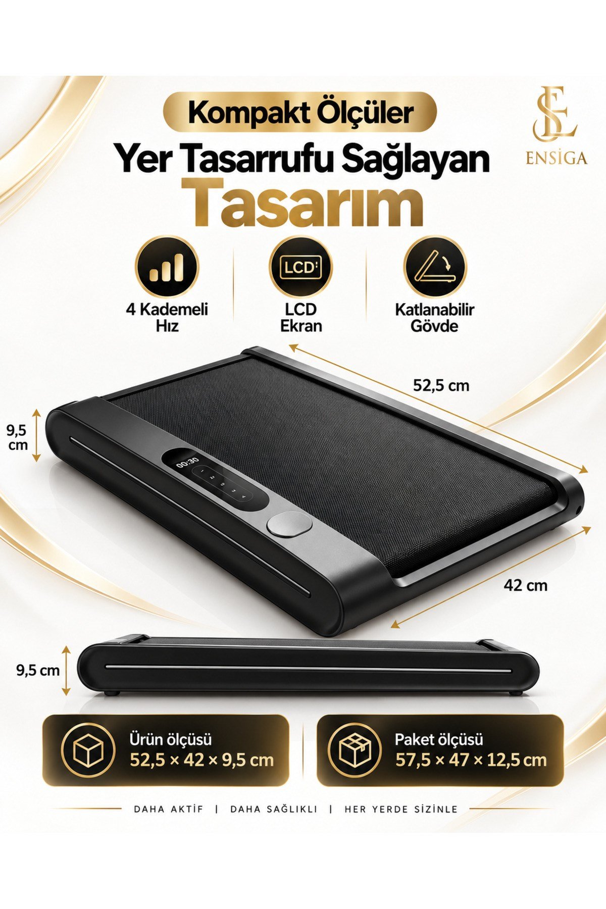 Oturarak Kullanılan 4 Kademeli LCD Ekranlı Ayak Egzersiz ve Masaj Cihazı Oto Walk