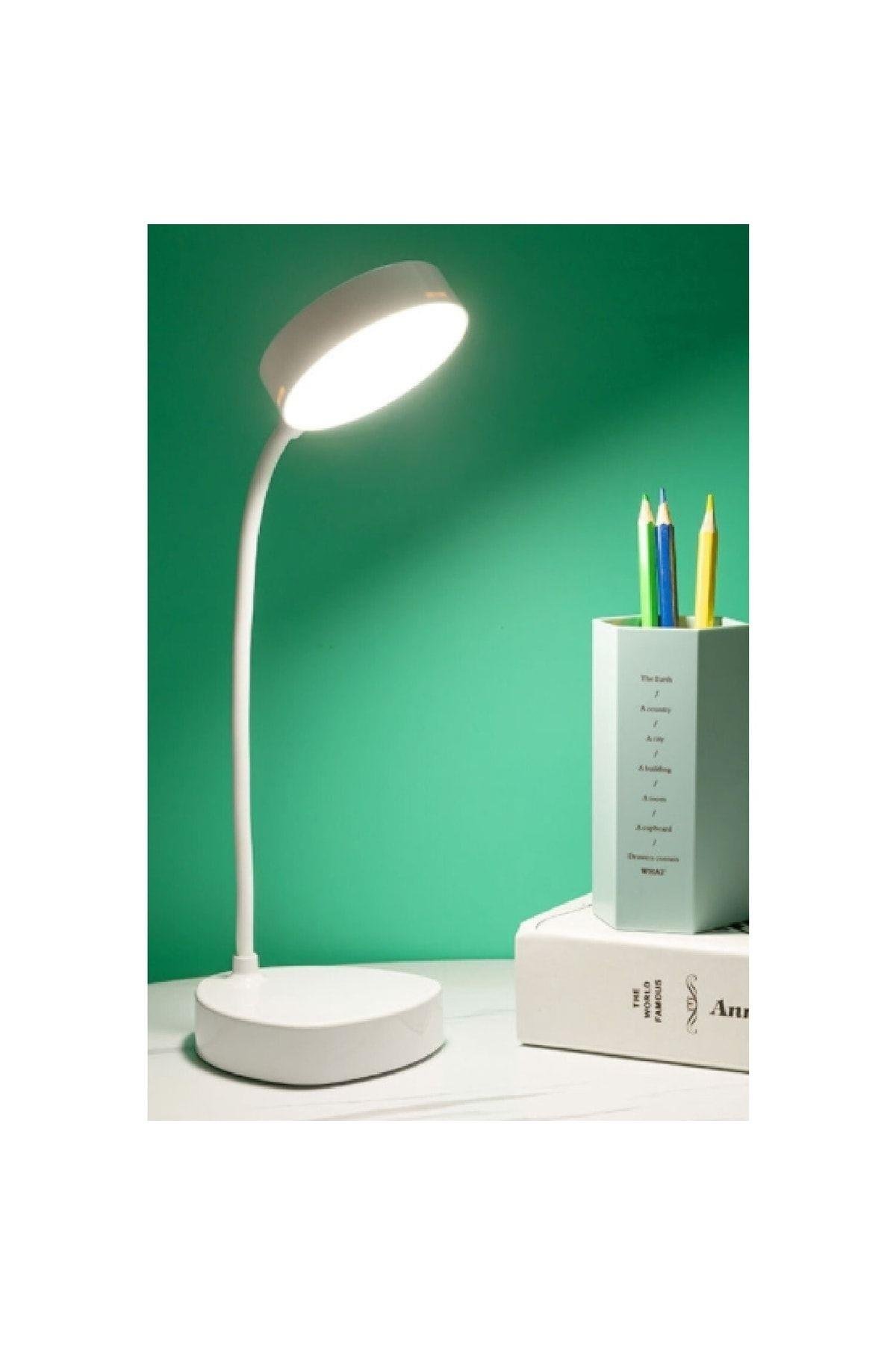 Şarjlı Dokunmatik 20 Led Çalışma Okuma Işığı Flexible Masa Lambası