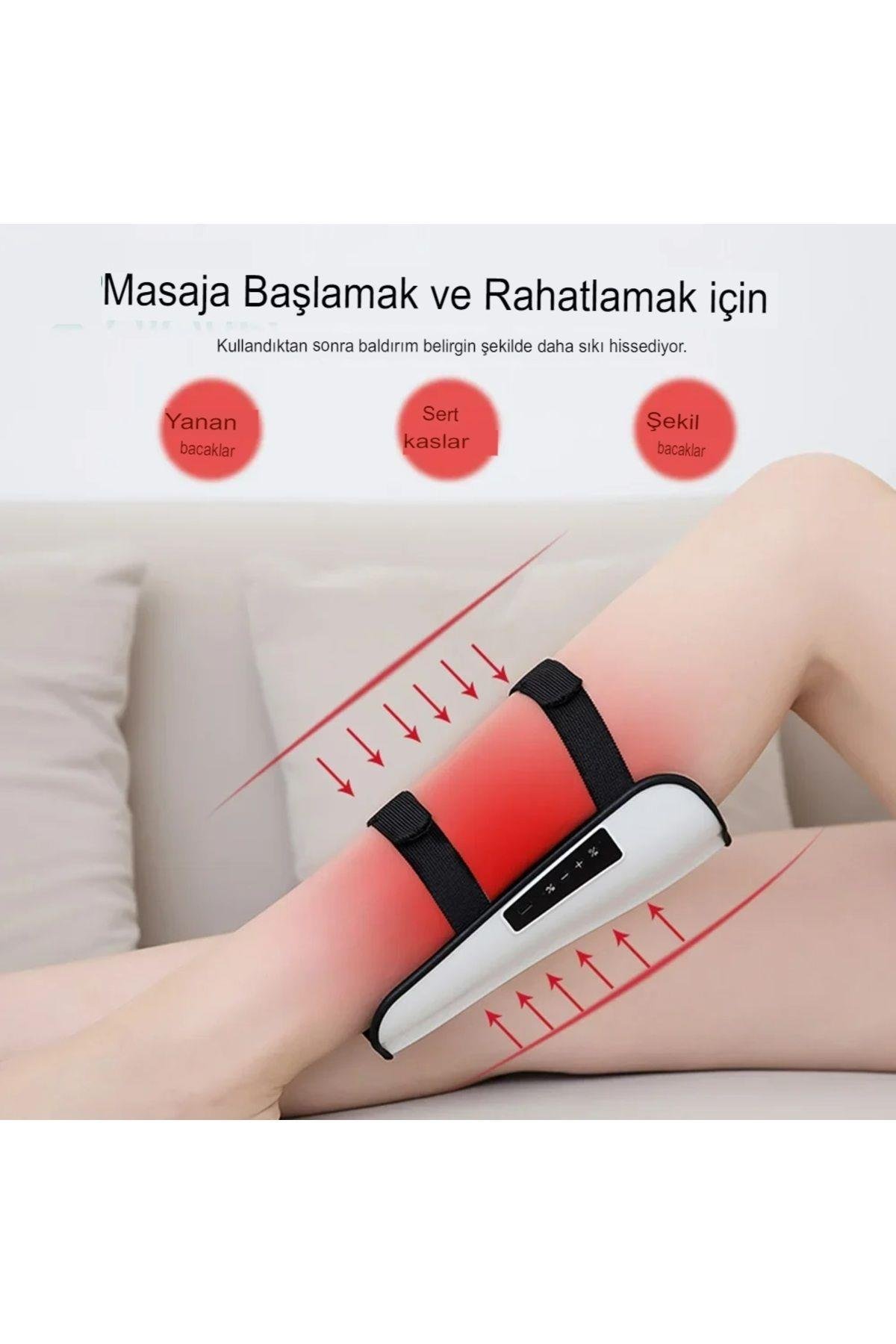 Şarjlı Ems Kas uyarıcı Bacak Baldır Kol masaj aleti Selülit şekillendirme sıcak Compress titreşimli