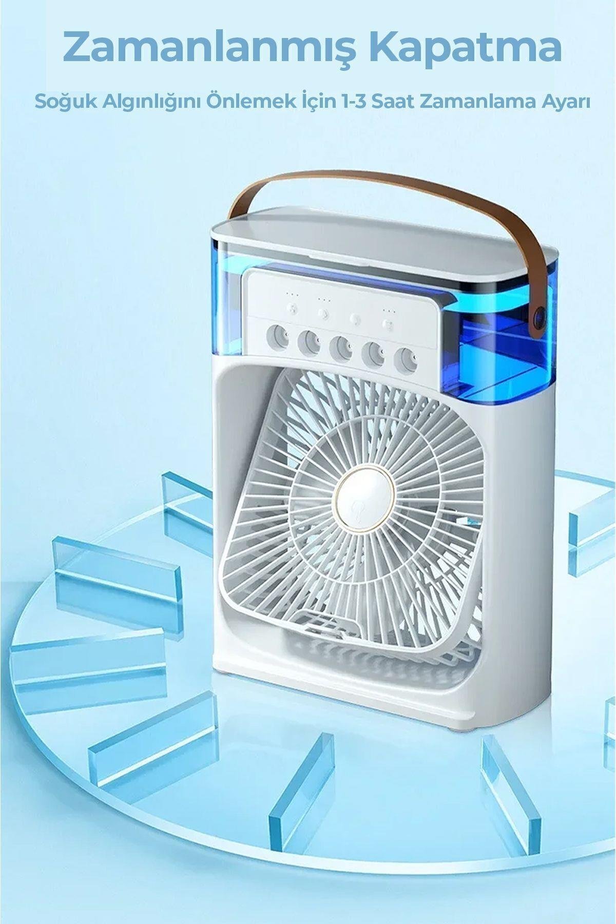 Şarjlı Masa Ve El Fan Taşınabilir Şarjlı Edilebilir Mini El fan