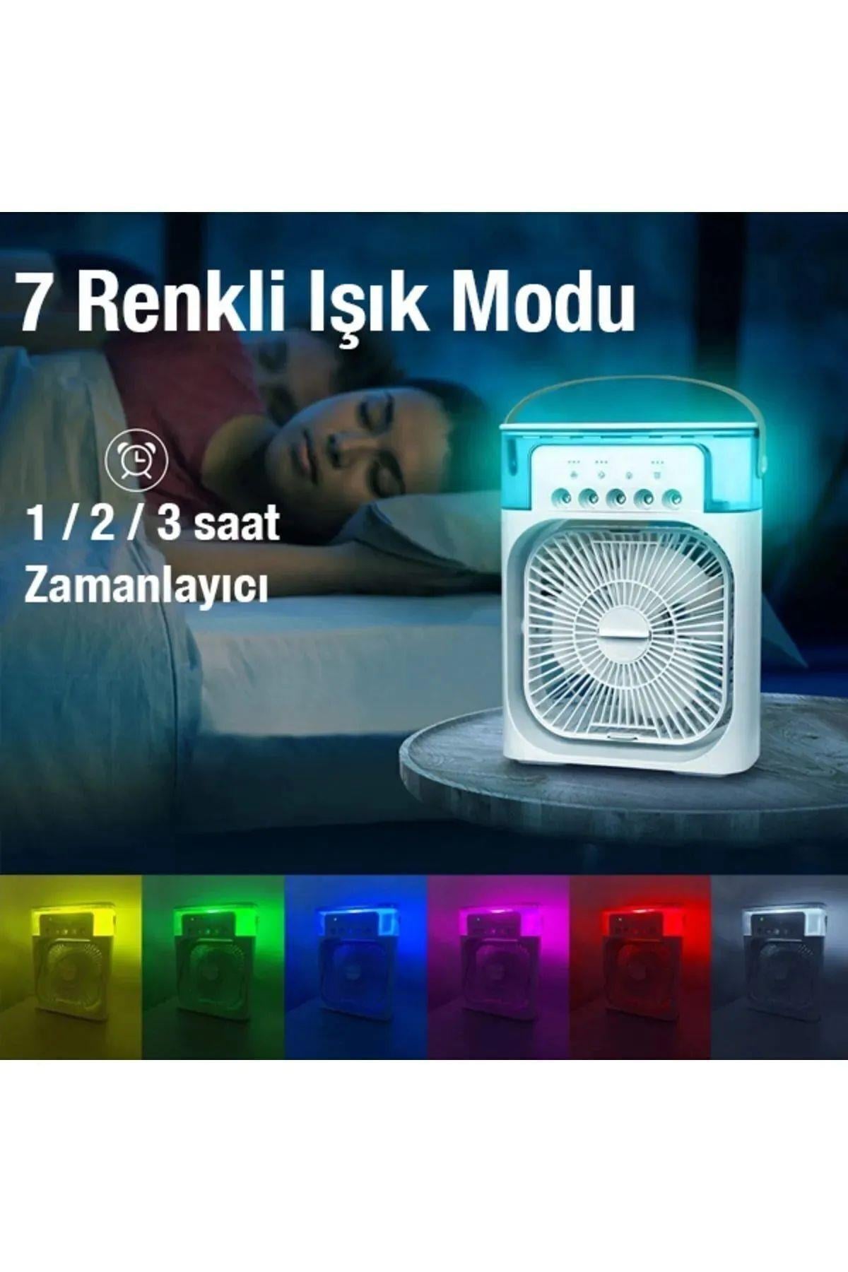 Şarjlı Masa Ve El Fan Taşınabilir Şarjlı Edilebilir Mini El fan