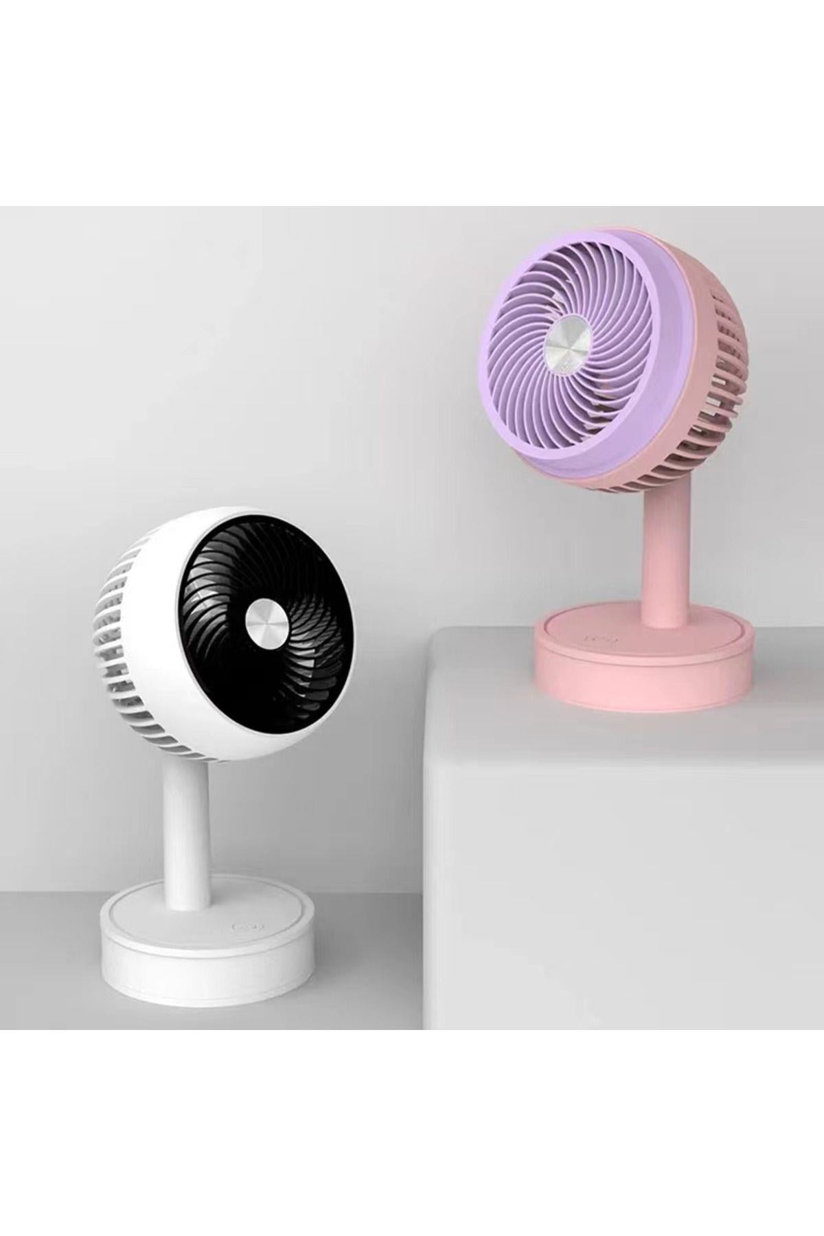 Şarjlı Masa Ve El Fan Taşınabilir Şarjlı Edilebilir Mini El fan