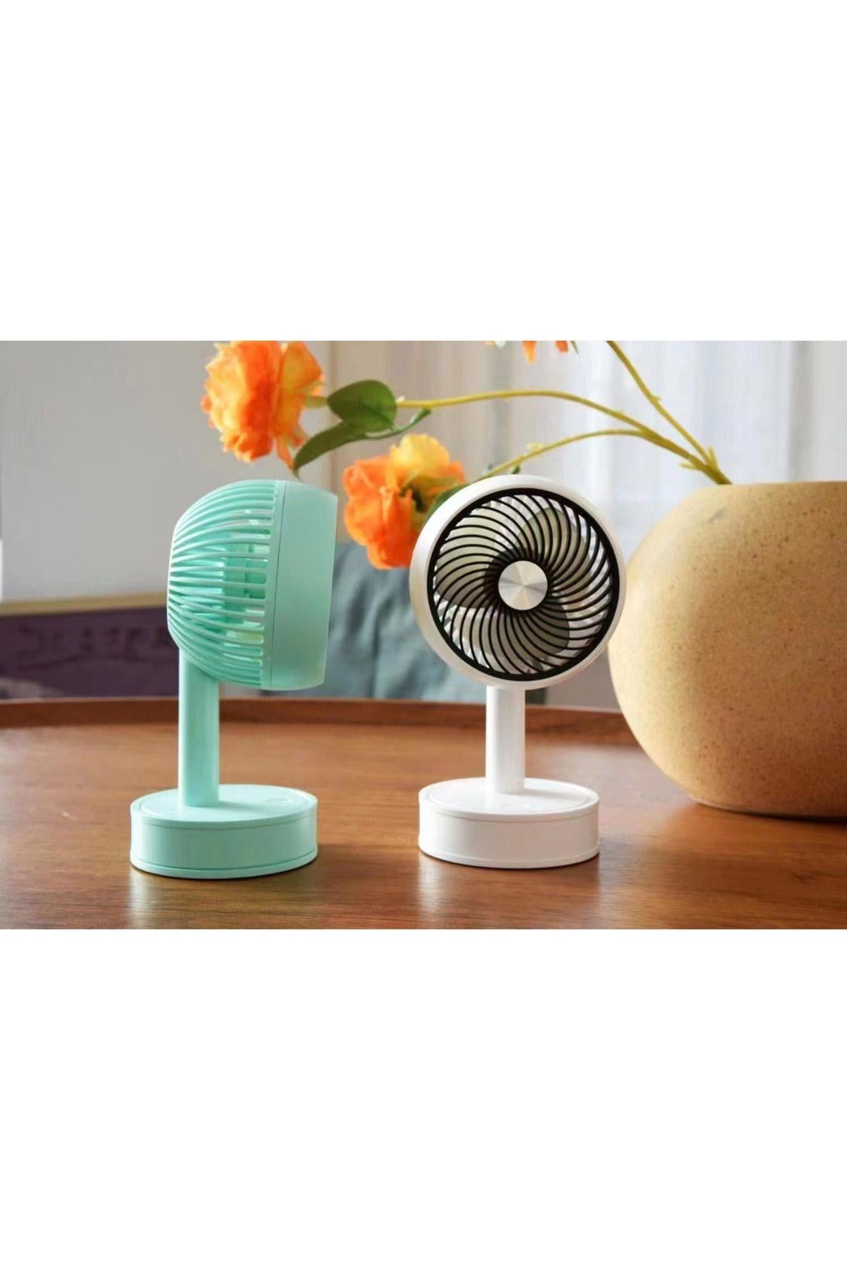 Şarjlı Masa Ve El Fan Taşınabilir Şarjlı Edilebilir Mini El fan