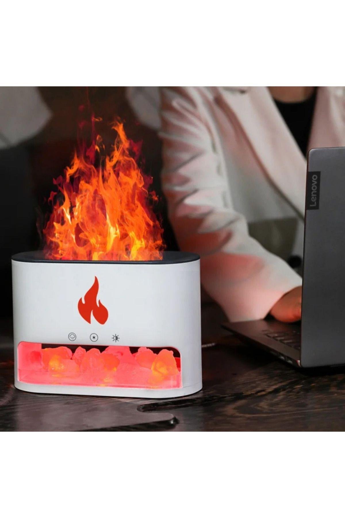 Taşınabilir 250ml Kapasiteli Led Modlu Aroma Yayıcı Tuz Hediyeli Hava Nemlendirici