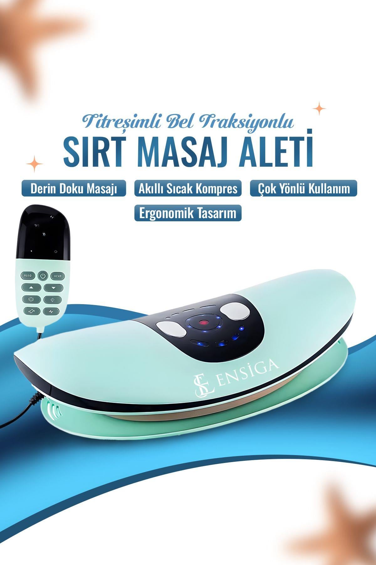 Termal Terapi Fonksiyon Derin Doku Ağrısı Giderici Sırt Masaj Aleti Titreşimli Bel Traksiyon Cihazı