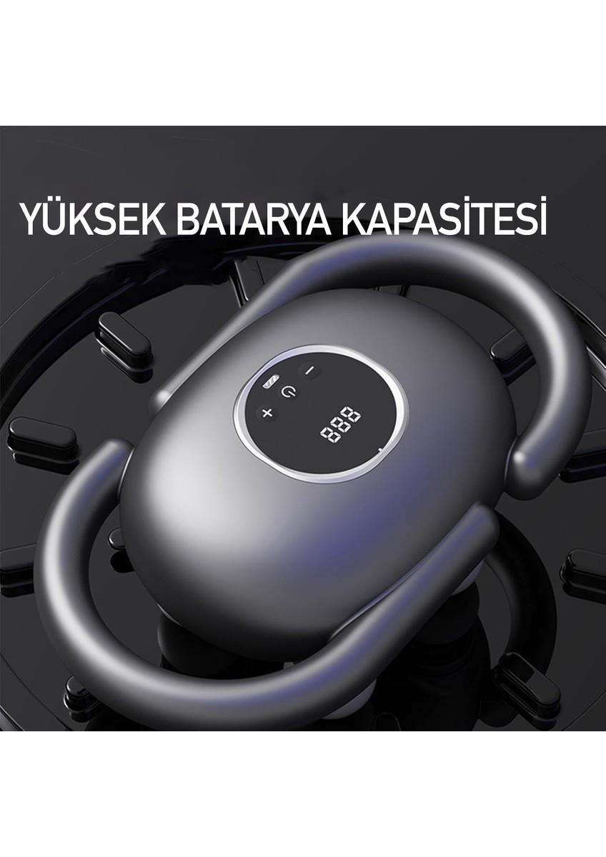 U Şeklinde Derin Doku, Boyun ve Omuz Sırt Bel Uzatılmış Sap Masaj Tabancası Masaj 4 Başlık ve 5 Mod
