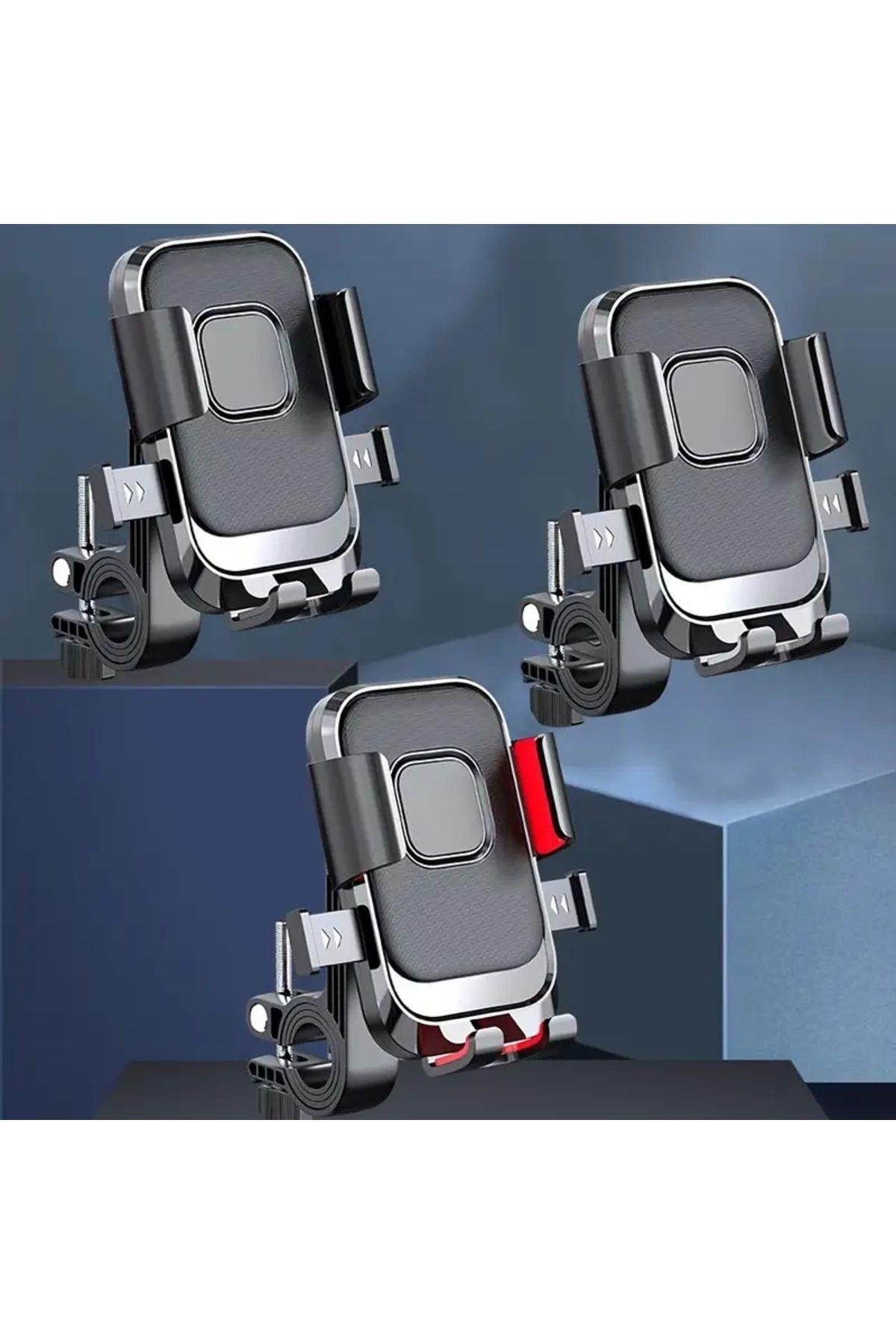 XY-088 Motosiklet & Bisiklet Telefon Tutucu Gidon Bağlantılı