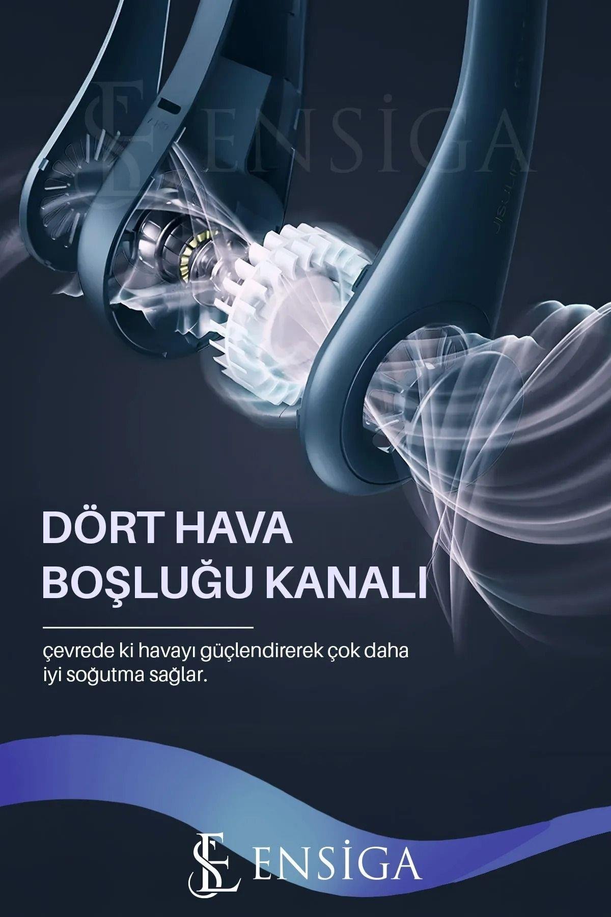 Yeni Nesil 3 Kademe Hızlı Hava Soğutma Serinletme Fan Portatif Boyun Fanı