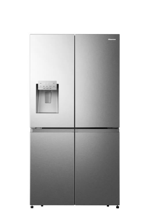 HISENSE RQ760N4SASE 584 LT. 4 KAPILI GARDROP TİPİ NO FROST SU/BUZ HAZNELİ INOX BUZDOLABI 