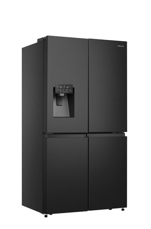 HISENSE RQ760N4SBFE 584 LT. 4 KAPILI GARDIROP TİPİ NO FROST SU/BUZ HAZNELİ SİYAH BUZDOLABI 