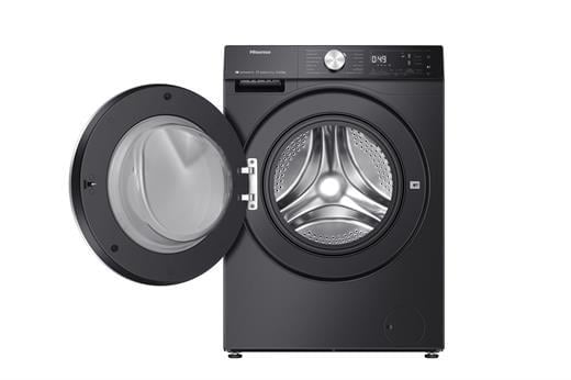 HISENSE WD5S1045BB 10KG YIKAMA 6 KG KURUTMA 1400 DEVİR KURUTMALI SİYAH ÇAMAŞIR MAKİNESİ