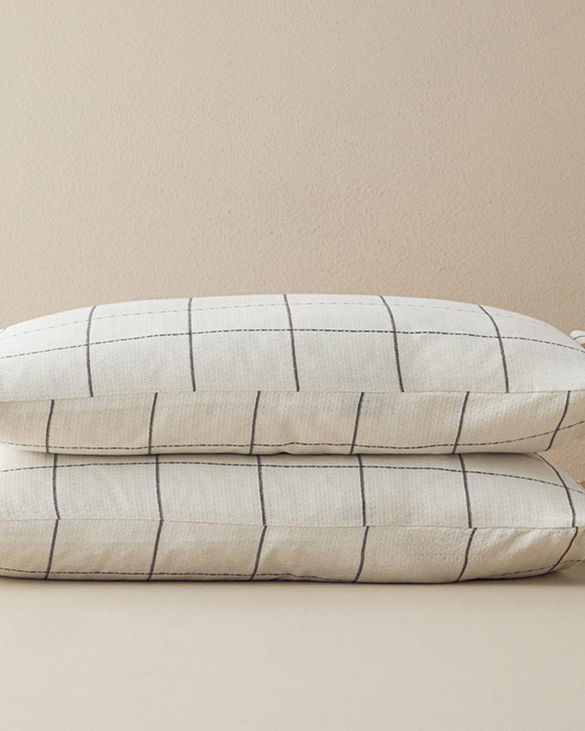 Калъфка За Възглавница 2 бр. Багрени нишки 50x70 см Антрацит