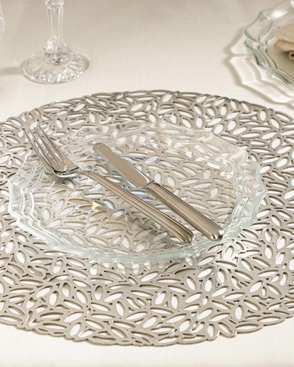 Кухненски Сервиз За 2Бр., Pvc, Сребристо, 38 Cm