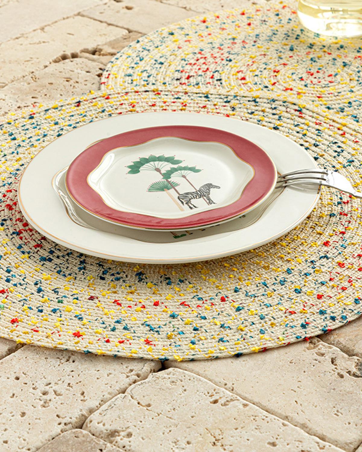 Polyestere 2 Set Place Mat 38 cm Cream