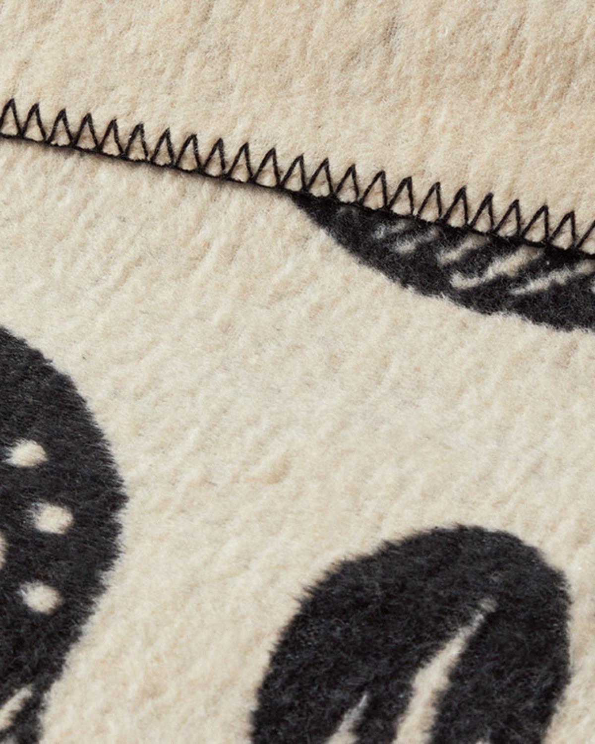 Одеяло Двоен Памучен 200x220 см Бежов - Черен