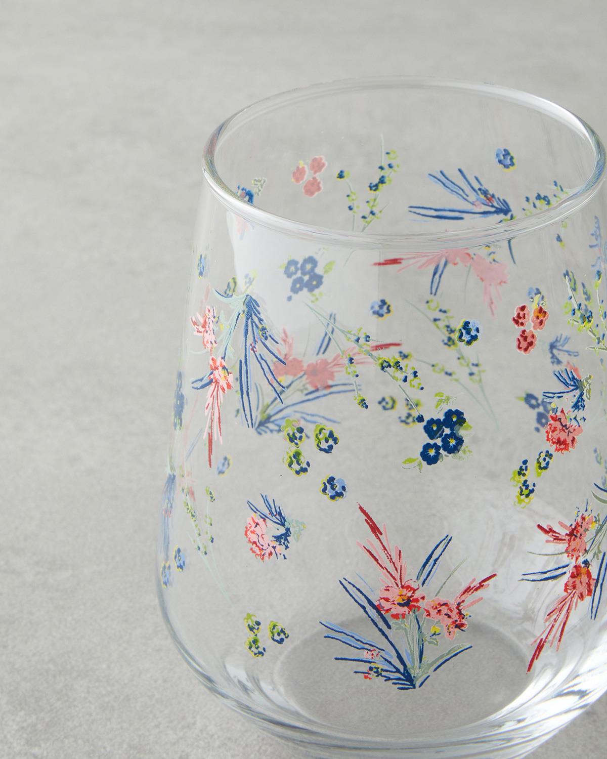 Чаша 3 бр. Стъкло 425 мл Шарен