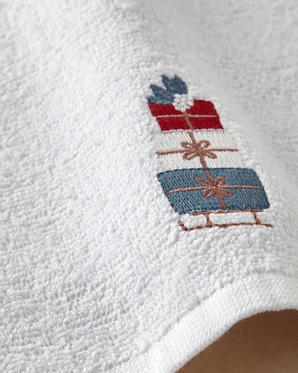 Кърпа За Ръце С бродерия Памучен 30x50 см Екрю