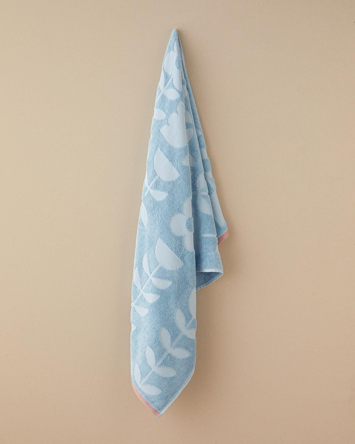 Кърпа За Лице Жакардов Памучен полиестер 50x80 см Син