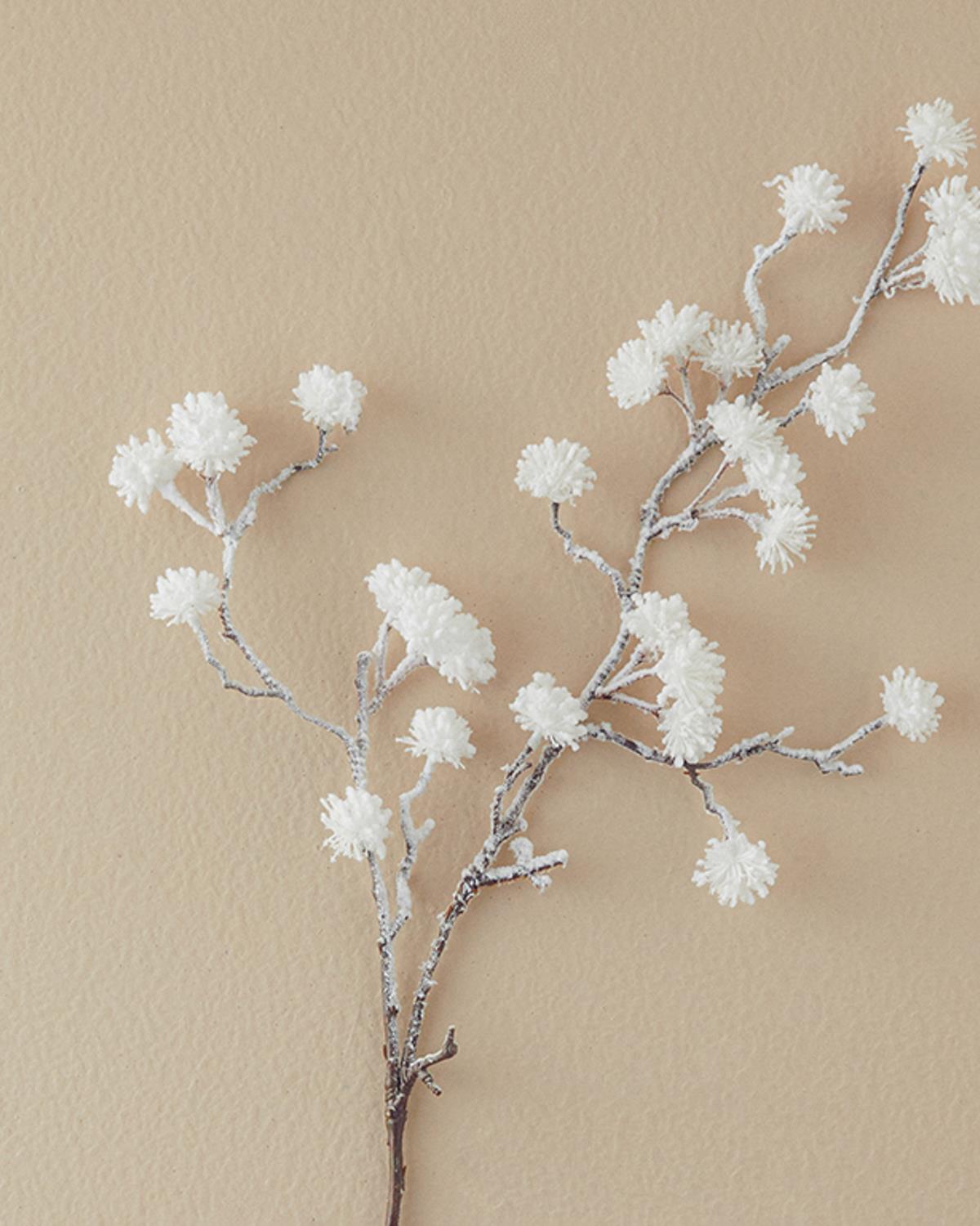 Изкуствено Цвете Един Стрък 89 cm Бял