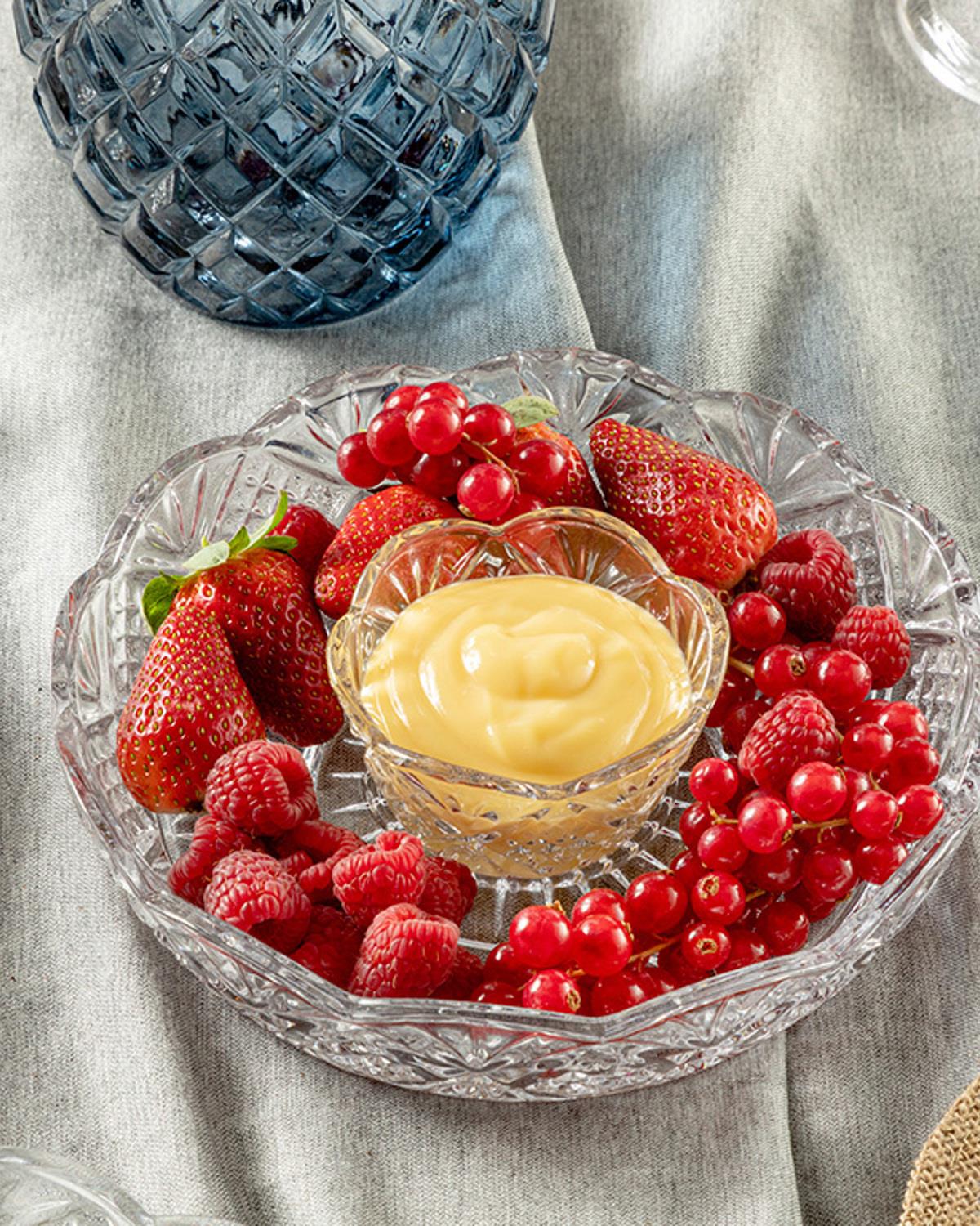 Albin Чиния За Презентация Стъкло, Прозрачен, 20 Cm