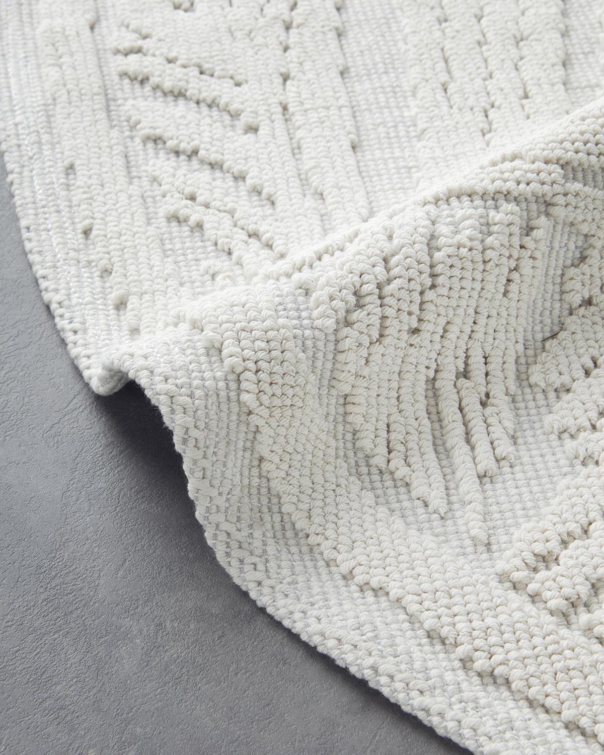 Aligne Килим От Букле 110x110 см Кремав