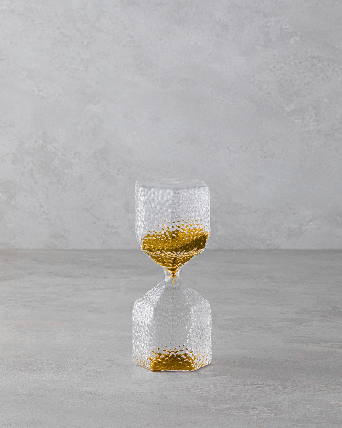 Alısya Пясъчен Часовник 21 см Златен