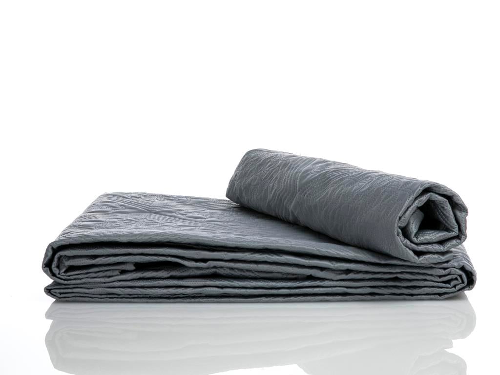 Allure ПОКРИВКА ЗА ЛЕГЛО К Tek Kişilik Сатен 160x240 cm Gray