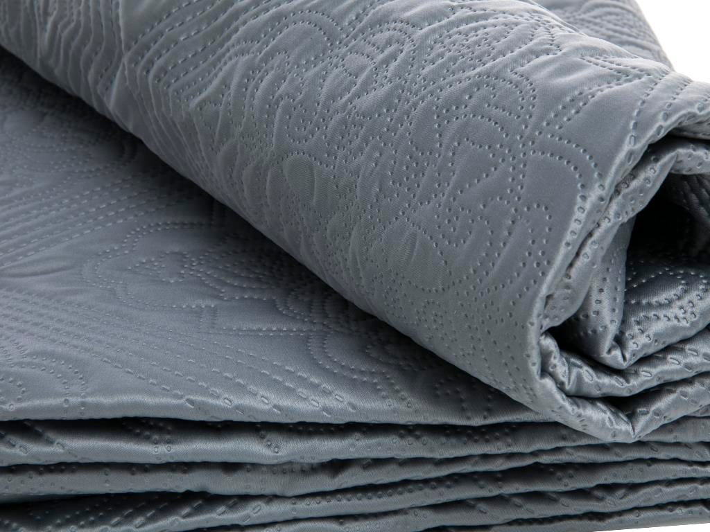 Allure ПОКРИВКА ЗА ЛЕГЛО К Tek Kişilik Сатен 160x240 cm Gray