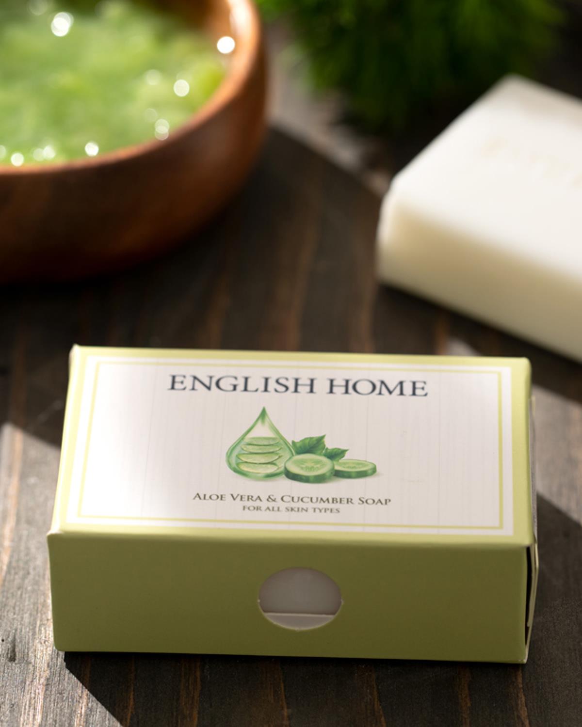 Aloe Vera ve Salatalık Özlü Твърд Сапун Естествен 100 г Прозрачен