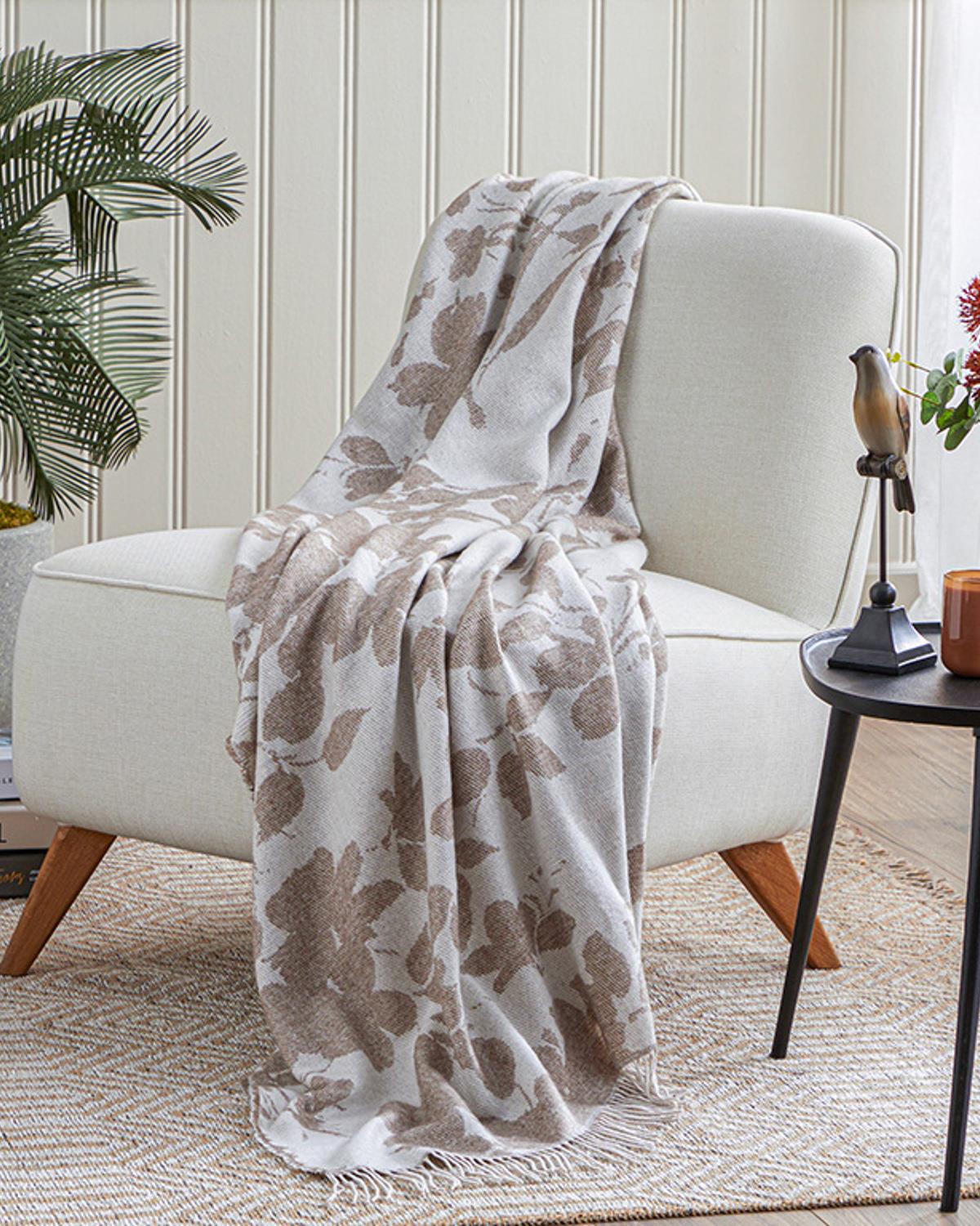 Aloha Шал За Кресло Светлокафяво., 130 X 170 Cm