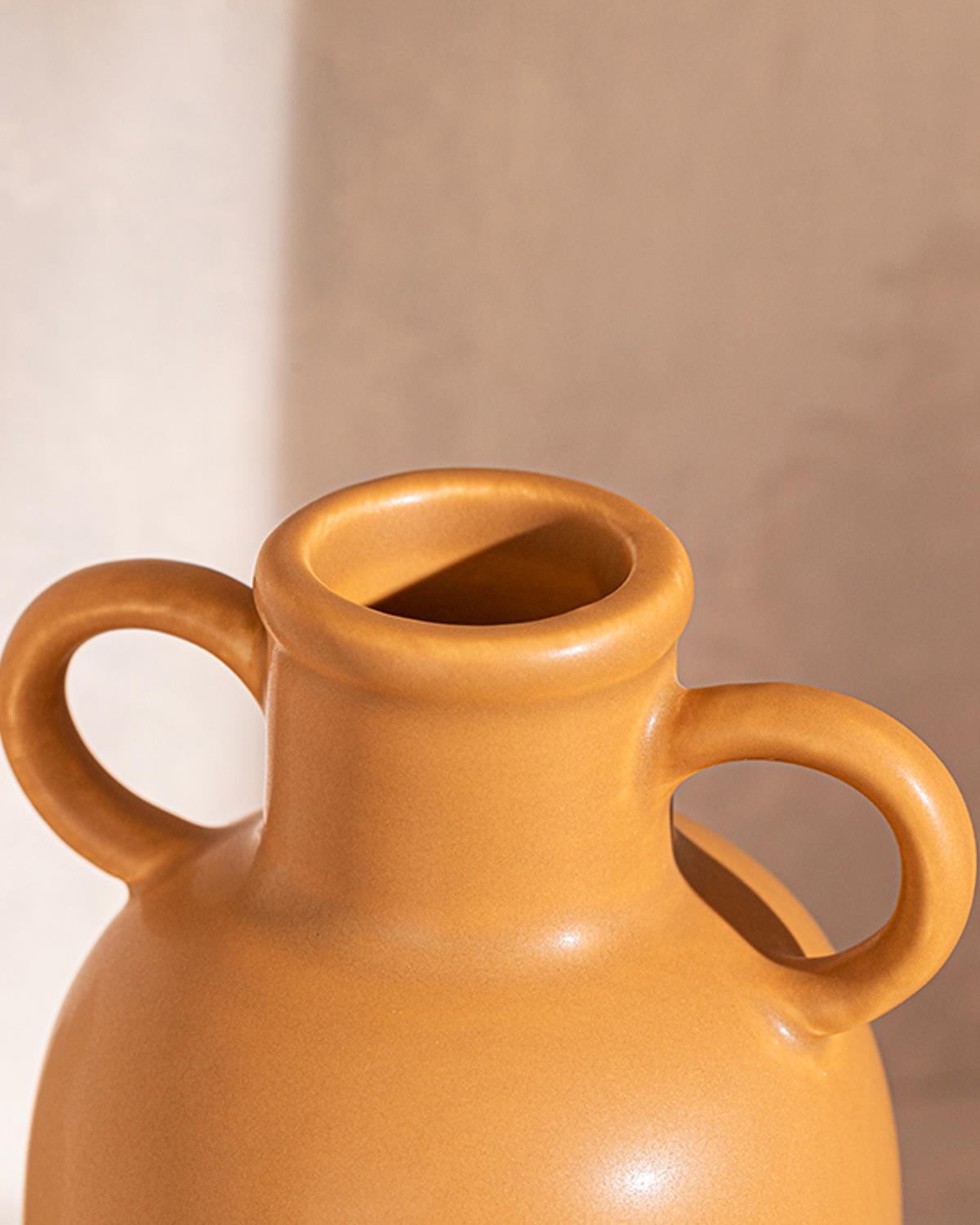 Aloha Ваза Доломите, Светлокафяво., 9 X 9 X 15 Cm