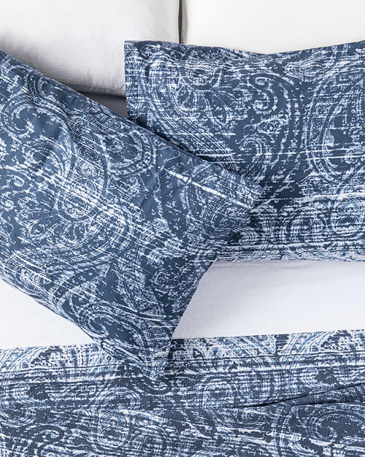 Anhinga Кълъфка За Възглавни 2Бр., Памучен, Тъмно Синьо, 50 X 70 Cm