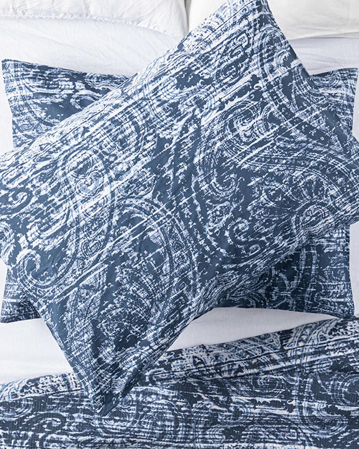 Anhinga Кълъфка За Възглавни 2Бр., Памучен, Тъмно Синьо, 50 X 70 Cm