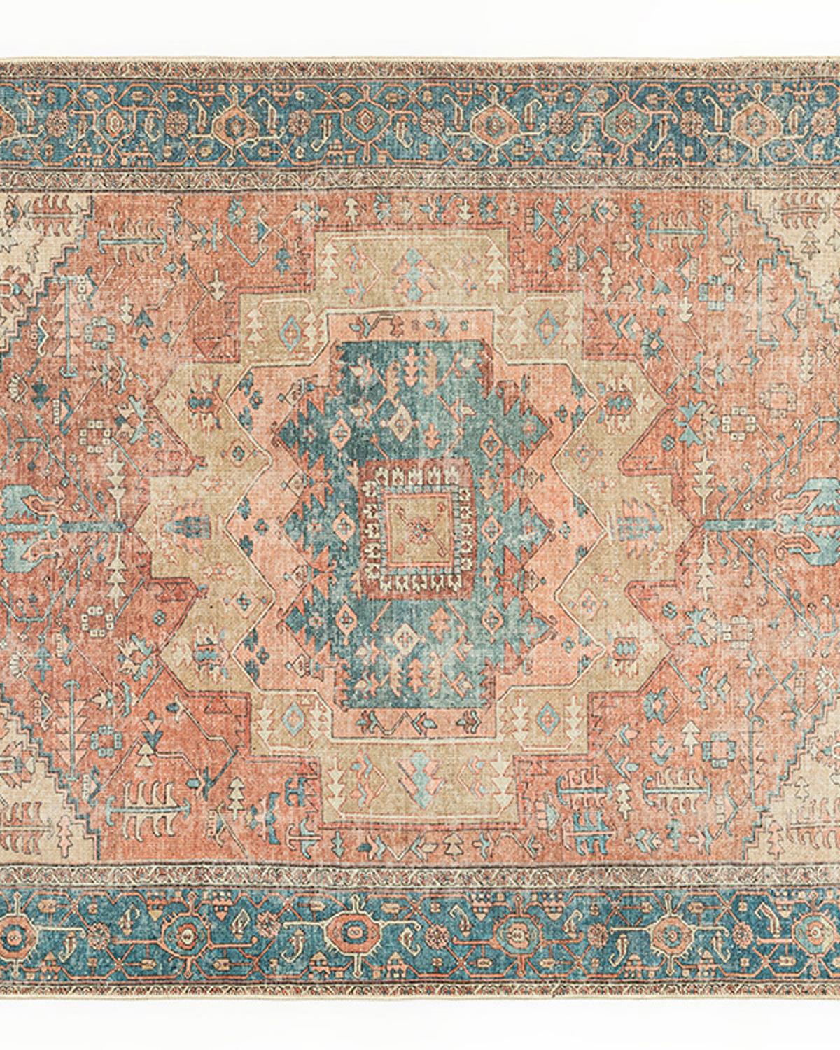 Ansia Декоративен Килим Жакардов 160x230 см Кафяв - Син