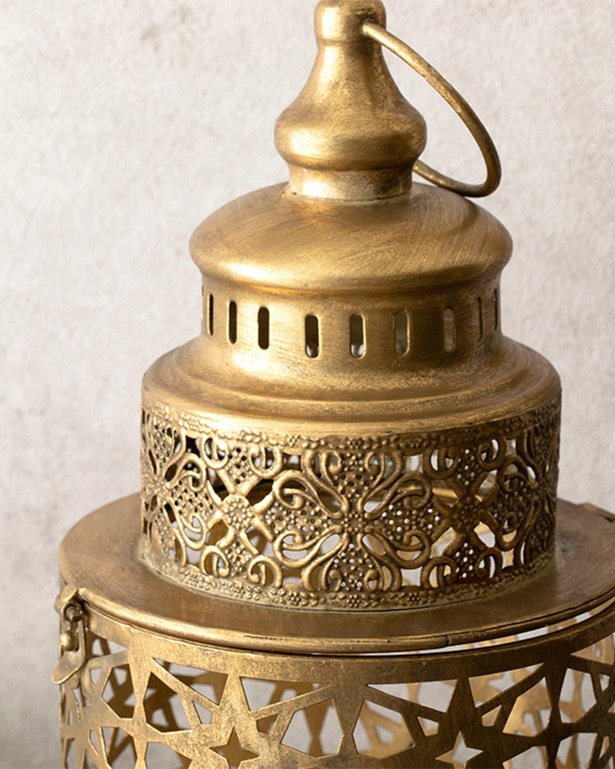 Antique Shop Фенер Метал 16,5x16,5x35 Златен