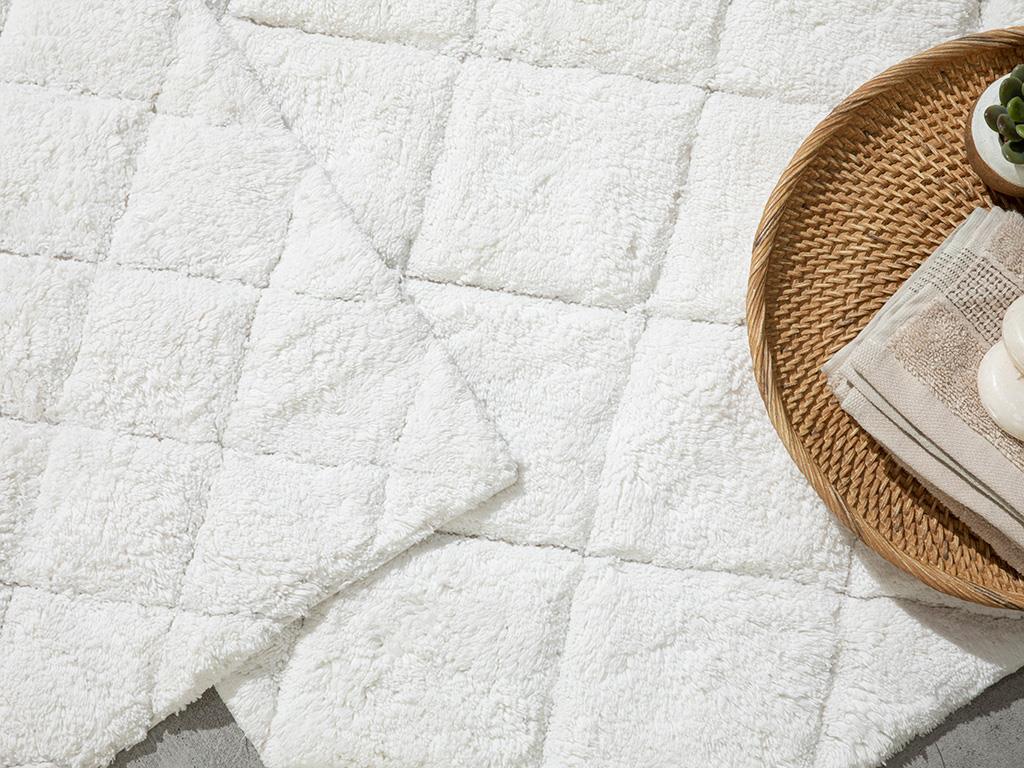 Arlene Постелка За Баня Комплект 2Бр., Памучен, Екру, 60 X 90 + 40 X 60 Cm