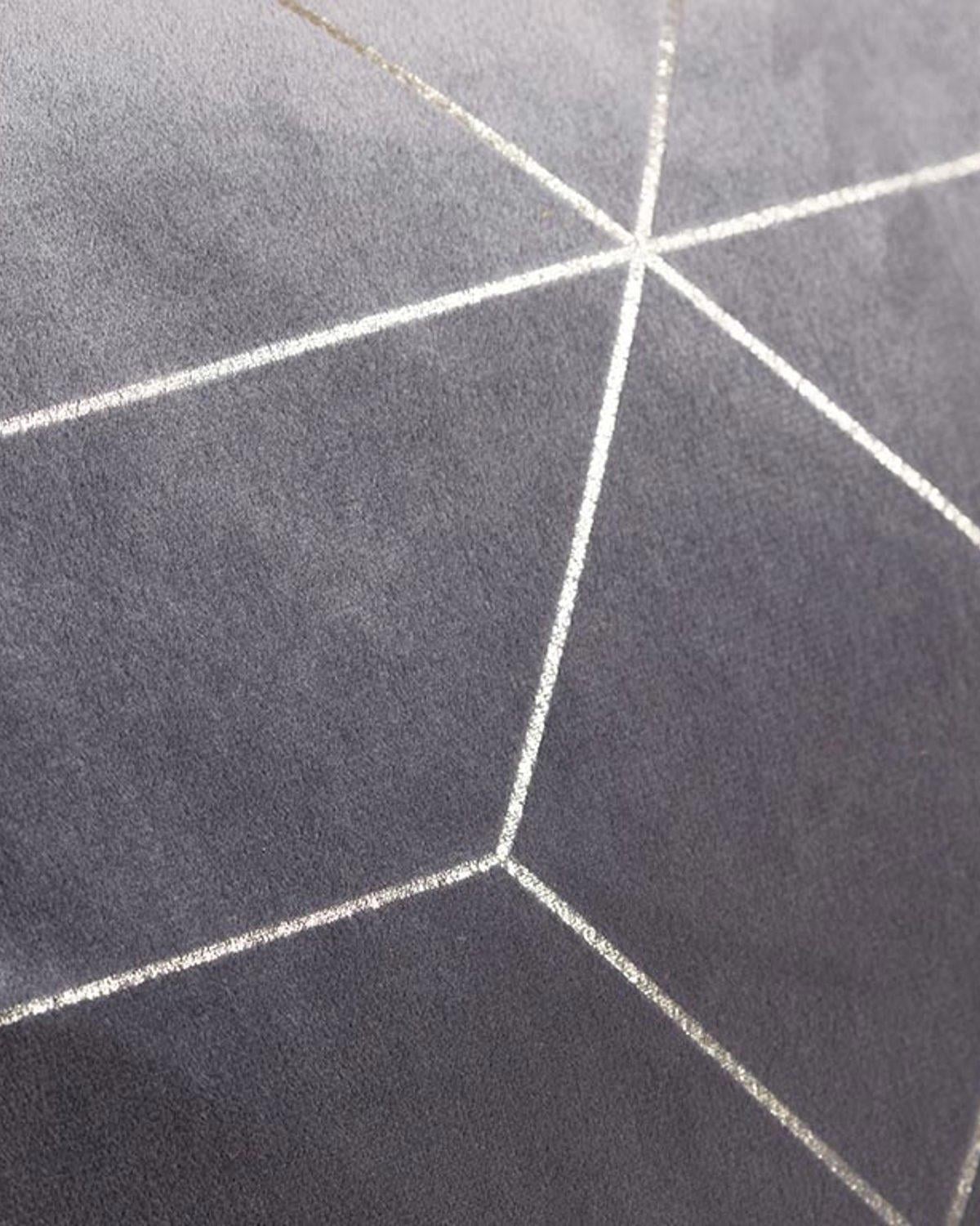 Artdeco Декоративна Възглавница Кадифе 45x45 см Сив